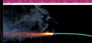 Kate Burda & Co. project highlight, abstract image of light and sparks